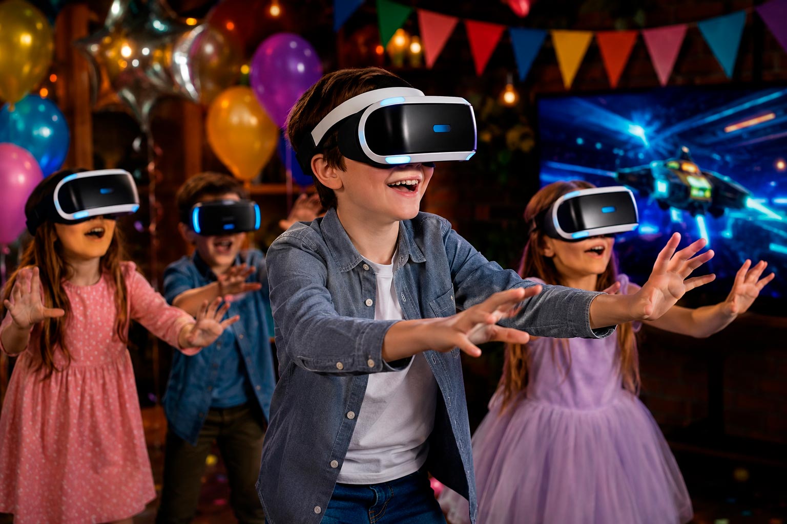 VR-очки на детский день рождения